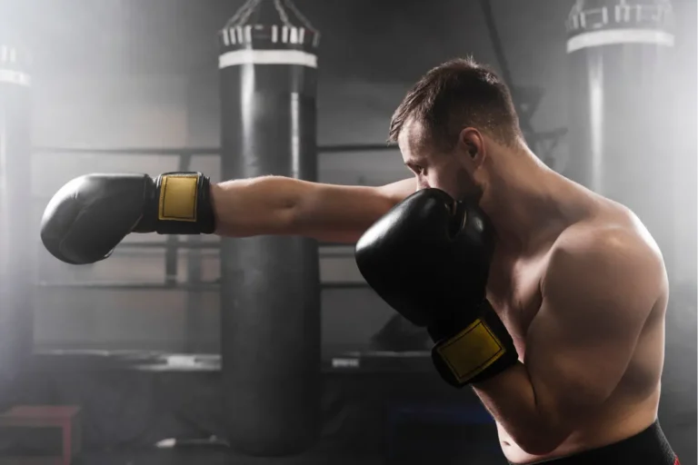 sideways-boxer-with-black-gloves-training 2