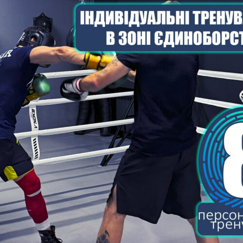 Індивідуальні тренування в зоні єдиноборств 8 тренувань